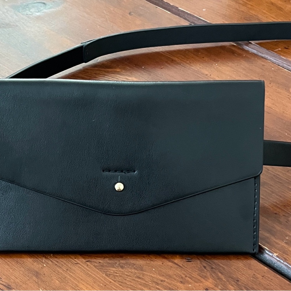 NWOT LODIS Black Envelope Belt Bag